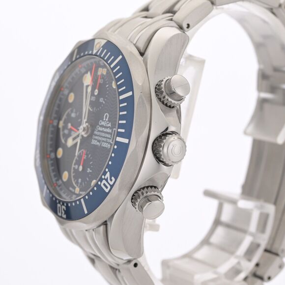 OMEGA Seamaster Diver 2599.8 Professional 41mm Chronograph Blue Men's Watch - Picture 4 of 13